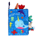 Juguetes sensoriales para recién nacidos, libro educativo para bebés, juguetes de cuna, juguetes para bebés en blanco y negro, libro de tela de animales, juguetes para bebés de 0 a 12 meses