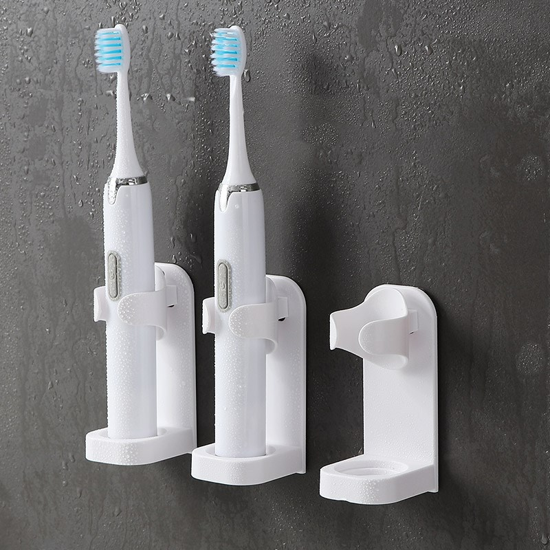 Traceless Zahnbürstenhalter Bad Wandmontierte elektrische Zahnbürstenhalter Erwachsene Zahnbürstenständer Aufhänger Badezimmerzubehör
