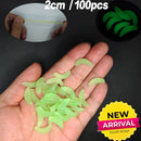 20PCS-100pcs Lifelike Red Worm Soft Lure Earthworm Summer Fishing Silicone Artificial Bait Fishy Shrimp Additive Bass Carp