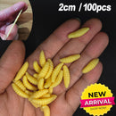 20PCS-100pcs Lifelike Red Worm Soft Lure Earthworm Summer Fishing Silicone Artificial Bait Fishy Shrimp Additive Bass Carp