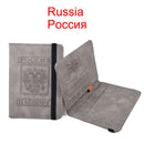 Elastic Band Leather Passport Cover RFID Blocking For Cards Travel Passport Holder Wallet Document Organizer Case Men Women