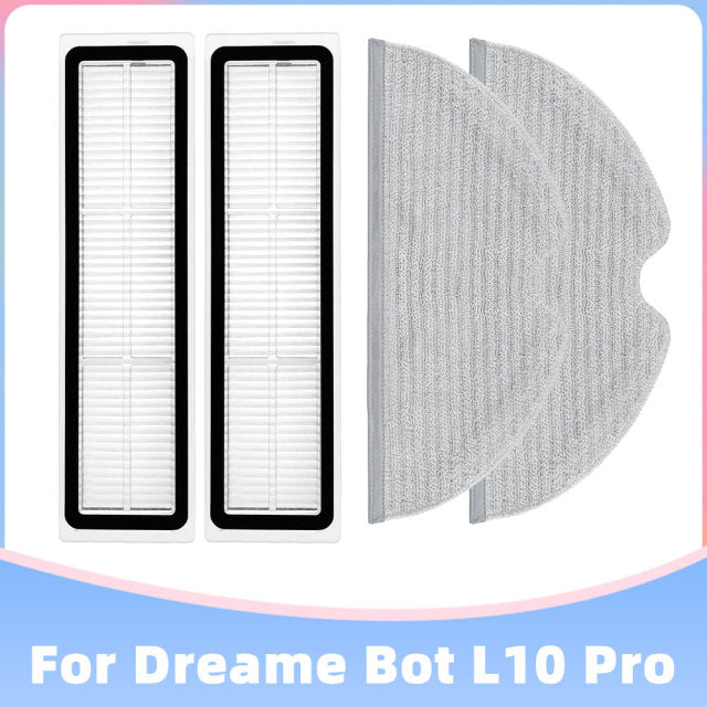 Xiaomi Dreame Bot L10 Pro D9 TROUVER LDS Finder Roboter-Staubsauger Teile Hauptseitenbürste Hepa-Filter Wischtücher ersetzen