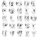 Btuamb Simple 26 letras cuentas combinación creativa adecuada para DIY marca pulsera joyería encanto europeo