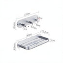 Haartrocknerhalter Wandmontiertes Lagerregal Badezimmerregal für Dyson Supersonic Haartrockner Punch-Free Rack