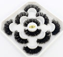 New 5Pairs 25mm 3D Mink Lashes Bulk Faux with Custom Box Wispy Natural Mink Lashes Pack Short Wholesales Natural False Eyelashes
