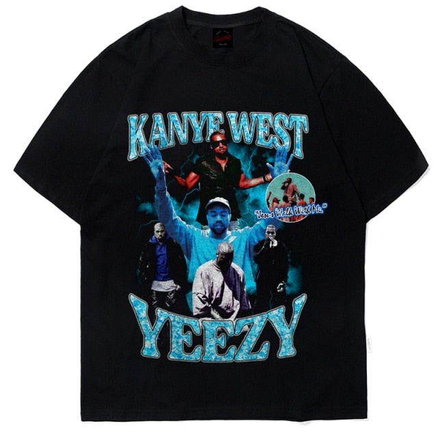 Travis Scott Eminem LiL Peep Tupac 2pac camiseta Asap Rocky Kanye West JuiceWrld Jay-z Hip Hop camiseta Biggie Smalls