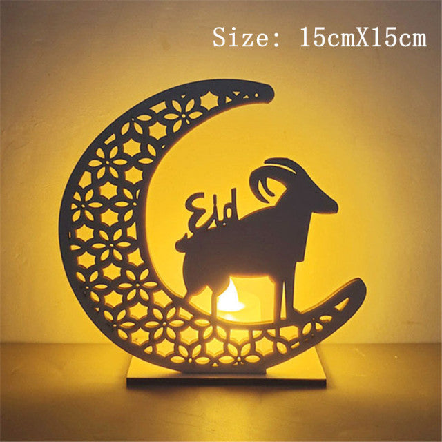 2022 LED 3D Eid Mubarak decoración ornamento luz Eid Kareem Ramadán decoración para el hogar Ramadán Mubarak Eid Al Adha fiesta musulmana islámica