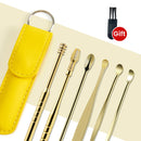 Limpiador de oídos, 6 uds., herramienta de eliminación de cera, palillos para los oídos, removedor de cera para los oídos, cureta, limpiador de oídos, cuchara para el cuidado de la salud, palillos para los oídos