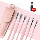 Limpiador de oídos, 6 uds., herramienta de eliminación de cera, palillos para los oídos, removedor de cera para los oídos, cureta, limpiador de oídos, cuchara para el cuidado de la salud, palillos para los oídos