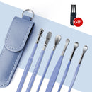 Limpiador de oídos, 6 uds., herramienta de eliminación de cera, palillos para los oídos, removedor de cera para los oídos, cureta, limpiador de oídos, cuchara para el cuidado de la salud, palillos para los oídos