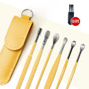 Limpiador de oídos, 6 uds., herramienta de eliminación de cera, palillos para los oídos, removedor de cera para los oídos, cureta, limpiador de oídos, cuchara para el cuidado de la salud, palillos para los oídos