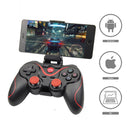 Terios T3 X3 Joystick inalámbrico Gamepad Controlador de juegos de PC Soporte Bluetooth BT3.0 Joystick para teléfono móvil Tablet TV Box Holder