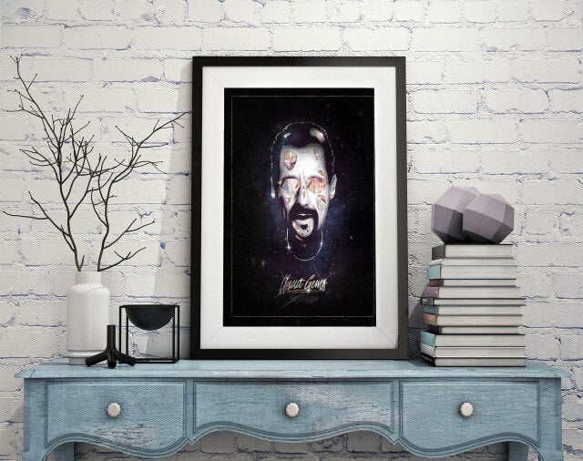 L0201 gemas sin cortar película maravillosa tela de seda póster arte decoración interior pintura regalo