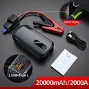 Baseus 20000mAh Auto Starthilfe Powerbank 2000A 1000A Auto Batterie Ladegerät Auto Notbooster Startgerät Starthilfe