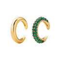 2022 New Fashion Pearl Ear Cuff Bohemia Stackable C Shaped CZ Rhinestone Small Earcuffs Clip Earrings for Women Wedding Jewelry