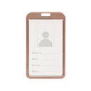 1 Pcs Aluminum Alloy Card Cover Case Bank Business Work Card Holder with ABS Retractable Badge Reel Credit ID Card Badge Bag