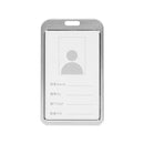 1 Pcs Aluminum Alloy Card Cover Case Bank Business Work Card Holder with ABS Retractable Badge Reel Credit ID Card Badge Bag