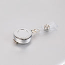 1 Pcs Aluminum Alloy Card Cover Case Bank Business Work Card Holder with ABS Retractable Badge Reel Credit ID Card Badge Bag