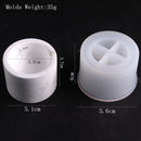 DIY Round Candle Jar Pot Silicone Molds for Making Uv Epoxy Plaster Concrete Storage Box Mould Home Decor Flower Pot Planter