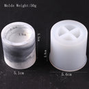 DIY Round Candle Jar Pot Silicone Molds for Making Uv Epoxy Plaster Concrete Storage Box Mould Home Decor Flower Pot Planter