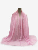 Hijab liso plisado, bufanda musulmana para mujer, diadema arrugada de algodón, velo, bufandas, moda 2021, pañuelo islámico, turbante para la cabeza