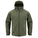 Chaqueta táctica militar Shark Soft Shell para hombre, cortavientos impermeable y cálido, ropa del Ejército de EE. UU., chaqueta de camuflaje de invierno de talla grande para hombre