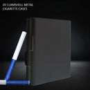 Caja de cigarrillos automática portátil Cajas de cigarrillos de metal 10PCS Caja de soporte de cigarrillos No encendedor Gadget para hombres Regalos de navidad