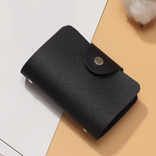 24 Bits Credit Card Holder Business Bank Card Pocket PVC Large Capacity Card Cash Storage Clip Organizer Case ID Holder Pouch