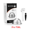 Wholesale Set Stainless Steel Reusable Capsule Compatible with Nespresso Vertuo Vertuoline Coffee Filter