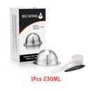Wholesale Set Stainless Steel Reusable Capsule Compatible with Nespresso Vertuo Vertuoline Coffee Filter