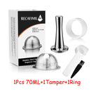 Wholesale Set Stainless Steel Reusable Capsule Compatible with Nespresso Vertuo Vertuoline Coffee Filter