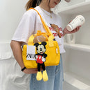 2022 New Disney Shoulder Bags Cartoons Mickey Mouse Nylon Bag Women Messenger Bag Cute Anime Fashion Handbag Gifts for A Girls