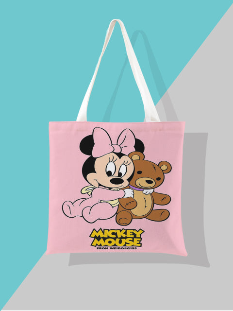 2022 New Disney Shoulder Bags Cartoons Mickey Mouse Nylon Bag Women Messenger Bag Cute Anime Fashion Handbag Gifts for A Girls