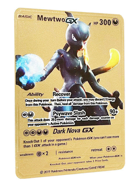 10000 Punkte Arceus Vmax Pokemon-Karten Metall-DIY-Karte Pikachu Charizard Golden Limited Edition Kids Gift Game Collection Cards