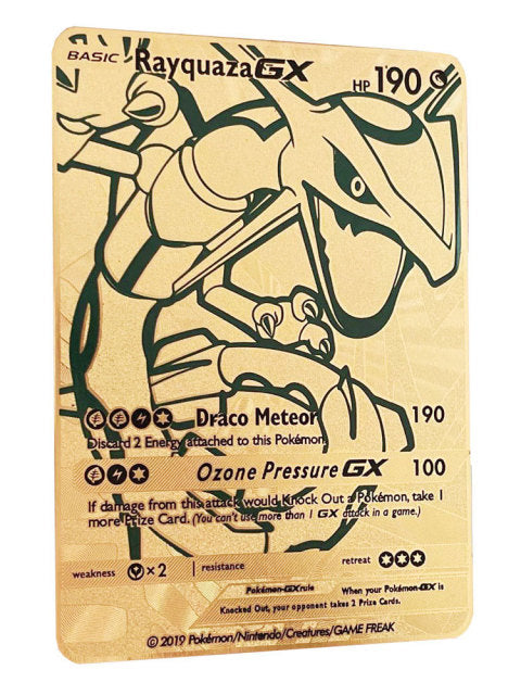 10000 Punkte Arceus Vmax Pokemon-Karten Metall-DIY-Karte Pikachu Charizard Golden Limited Edition Kids Gift Game Collection Cards
