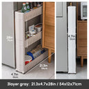 Mobile storage shelf Interspace Gap shelf kitchen storage shelf Bathroom storage rack Fridge side seam finishing rack