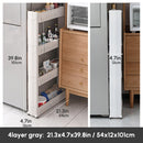 Mobile storage shelf Interspace Gap shelf kitchen storage shelf Bathroom storage rack Fridge side seam finishing rack