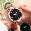 2022 Fashion Stars Women Watch Luminous Charming Little Point Frosted Belt Watch Dotted with Roman Scale Luxury Women&