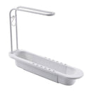 Kitchen Telescopic Sink Shelf Drainer Rack Kitchen Organizer Soap Sponge Holder Towel Rack Storage Basket Kitchen Accessories