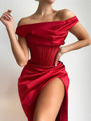 High Quality Satin Bodycon Dress Women Party Dress 2021 New Arrival Robe Summer Sexy Dress Celebrity Evening Club Night Dresses