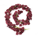 Green Eucalyptus Leaves Garland Wisteria Artificial Flowers Rattan Fake Plant Silk Leaf Vines For Wedding Birthday Party Decor