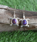 Pendientes de moda para mujer, pendientes colgantes de gancho de piedra Natural con incrustaciones de Color dorado delicado en 4 colores para mujer, joyería de compromiso de boda