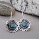 Pendientes de moda para mujer, pendientes colgantes de gancho de piedra Natural con incrustaciones de Color dorado delicado en 4 colores para mujer, joyería de compromiso de boda