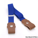 Child Kids Buckle-Free Elastic Belt No Buckle Stretch Canvas Belt For Boys Girls Adjustable Children Belts For Jeans Pants