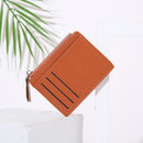 1PC Small Women Men Credit ID Card Holder PU Leather Zipper Fashion Ultra-Thin Wallet Money Bag Case Coin Purse Clip Organizer