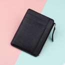 1PC Small Women Men Credit ID Card Holder PU Leather Zipper Fashion Ultra-Thin Wallet Money Bag Case Coin Purse Clip Organizer