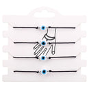 Amuleto clásico Evil Nazar Eye Charm Bracelet Red Black String Rope Pulseras de amistad trenzadas para mujeres Joyería de declaración