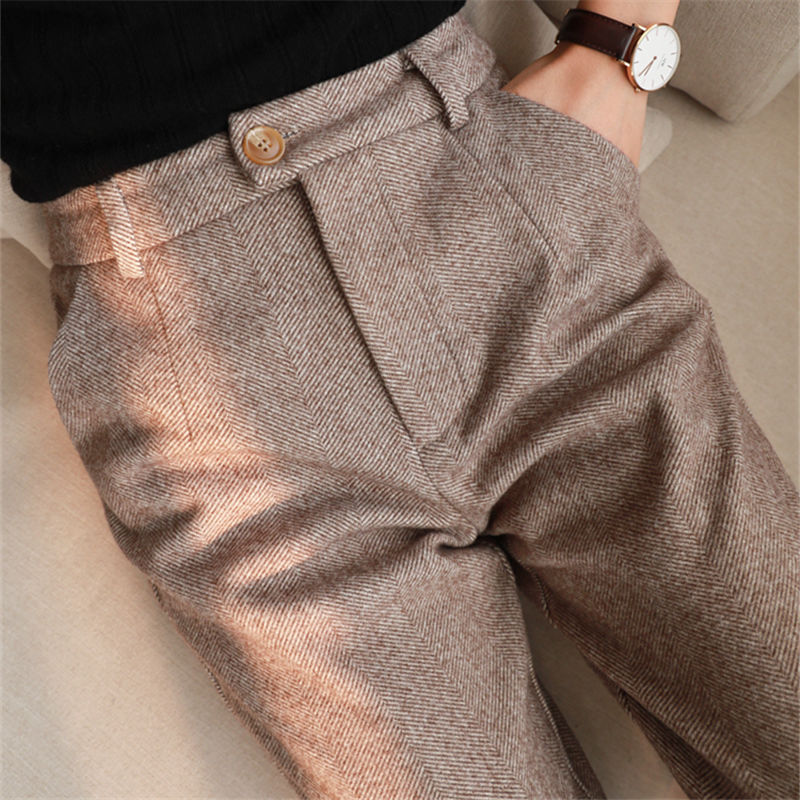 Woolen Pants Women&
