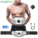 Estimulador muscular EMS, cinturón Abdominal, entrenador, pantalla LCD, Abs, entrenamiento físico, gimnasio en casa, pérdida de peso, adelgazamiento corporal, entrenamiento del vientre