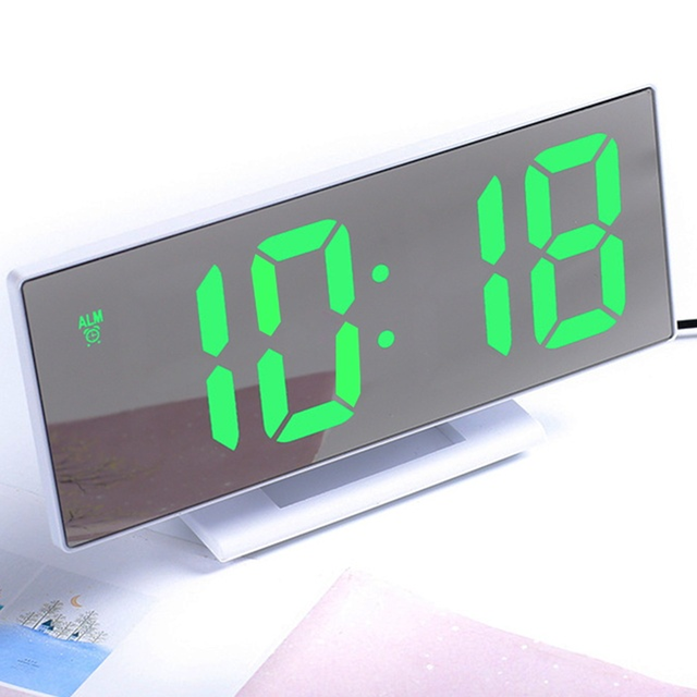 Reloj despertador Digital, reloj de escritorio para niños, dormitorio, decoración del hogar, función de repetición de temperatura, reloj de mesa de escritorio, reloj LED electrónico
